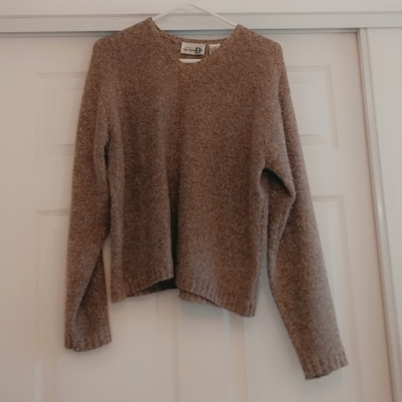 Cropped Brown Paul Harris Design Sweater - Picture 1 of 2
